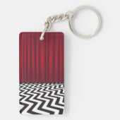 Black Lodge Red Room Double Sided Sleutelhanger (achterkant)