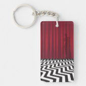 Black Lodge Red Room Double Sided Sleutelhanger (Voorkant)
