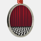 Black Lodge Red Room Metalen Ornament (Rechts)