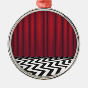 Black Lodge Red Room Metalen Ornament