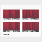 Black Lodge Red Room Rechthoekige Sticker (Vel)