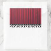 Black Lodge Red Room Rechthoekige Sticker (Tas)
