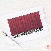 Black Lodge Red Room Rechthoekige Sticker (Envelop)