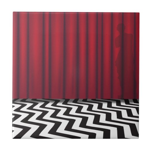 Black Lodge Red Room Tegeltje (Voorkant)