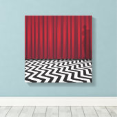 Black Lodge Twin Peaks Canvas Afdruk (Insitu (Houten vloer))