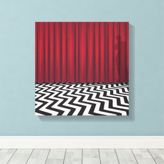 Black Lodge Twin Peaks Canvas Afdruk (Insitu (Houten vloer))