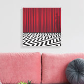 Black Lodge Twin Peaks Canvas Afdruk (Insitu (Woonkamer))