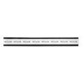 Black Logo Bedrijf Branded Packaging Satijnen Lint (Voorkant)
