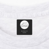 Black Logo Custom Merk Business Kleding Garment Labels (Aangebracht)