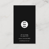 Black Logo Moderne sociale media verbinden ons Visitekaartje (Achterkant)