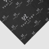 Black Logo patroon Business Brand Simple Packaging Tissuepapier (Detail)
