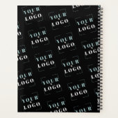 Black Logo Pattern Business Academic Year Planner (Achterkant)