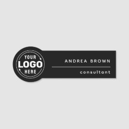 Black Logo Professional, aangepaste naam Label Naamplaatje
