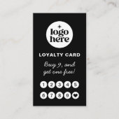 Black Logo Professional Loyalty Card (Voorkant)