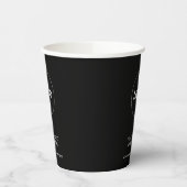 Black Logo Takeaway Coffee Business Papieren Bekers (Links)