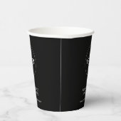 Black Logo Takeaway Coffee Business Papieren Bekers (Rechts)