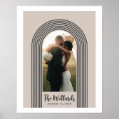 Black Lombard Lines Arch Custom Photo Art Print (Voorkant)