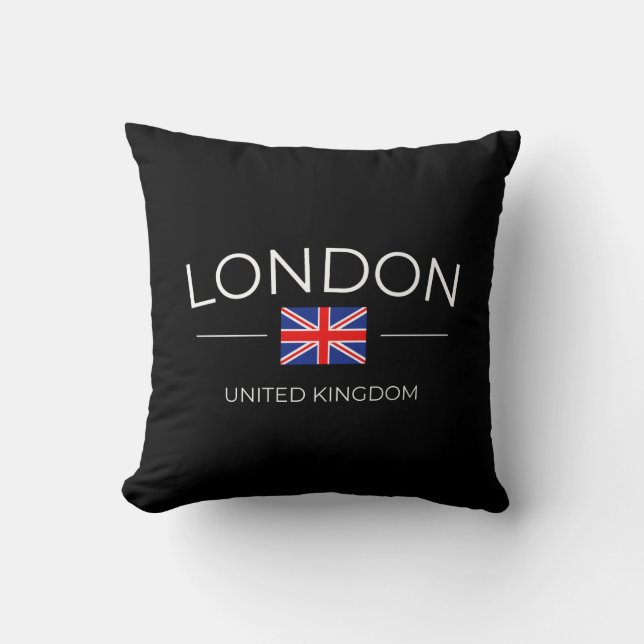 Black London Kussen (Voorkant)
