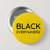 Black Long Beach Button - groot (3 inch) (Voorkant /achterkant)