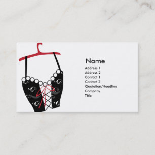 Black Longlinebra - Business Visitekaartje