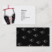 Black Longlinebra - Business Visitekaartje (Voorkant / Achterkant)