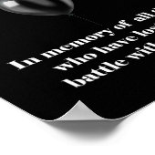 Black Loon Day Overdose Awareness-toevoeging aan S Poster (Hoek)