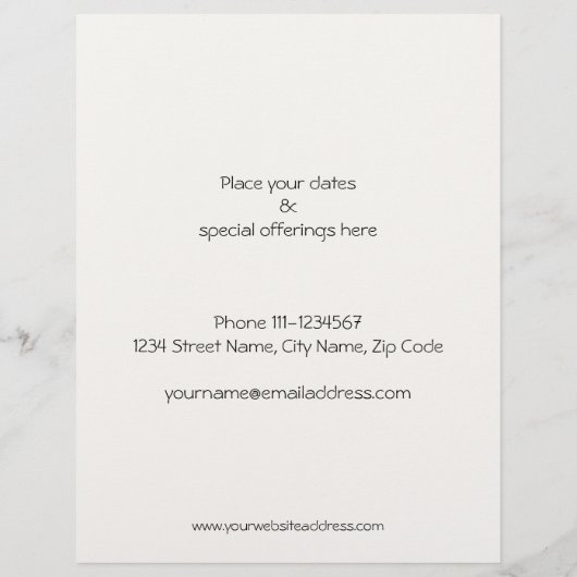 Black Lotus Flower Flyer (Achterkant)