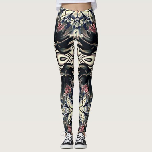 Black Lotus Leggings (Voorkant)
