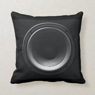 Black Loudspreker Pillow Kussen