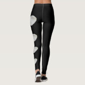 Black Louisiana Magnolia State Flower Leggings (Achterkant)