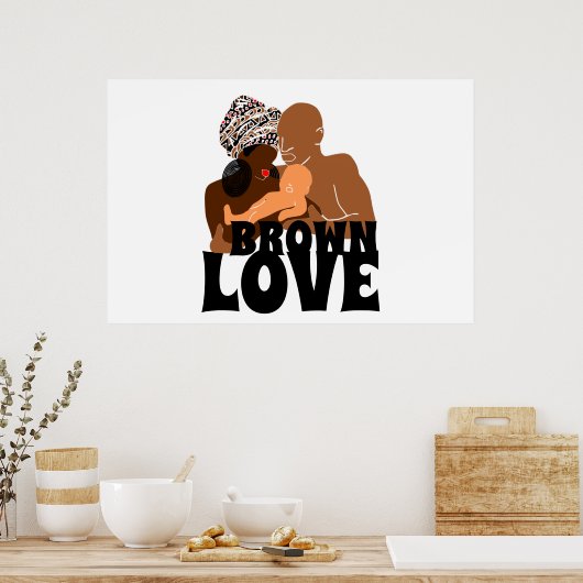 Black Love Black Poster (Keuken)