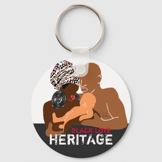 Black Love Black Sleutelhanger (Voorkant)