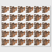 Black Love Brown Cadeaupapier (Vlak)