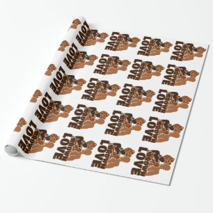 Black Love Brown Cadeaupapier