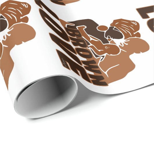 Black Love Brown Cadeaupapier (Rol Hoek)