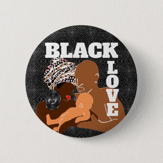 Black Love Brown Love Black Family Button (Voorkant)