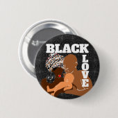 Black Love Brown Love Black Family Button (Voorkant /achterkant)