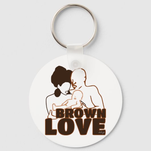 Black Love Brown Sleutelhanger (Voorkant)