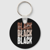 Black Love Excellence Joy Pride Black History Afri Sleutelhanger (Voorkant)