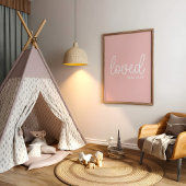 Black Love Faith Quote minimalistisch Poster