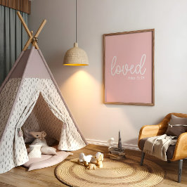 Black Love Faith Quote minimalistisch Poster