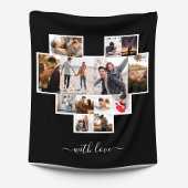 Black Love Fotocollage Fleece Deken