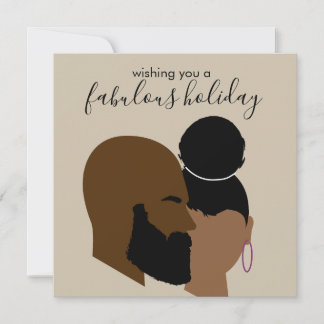 Black Love Holiday Card Notitiekaartje