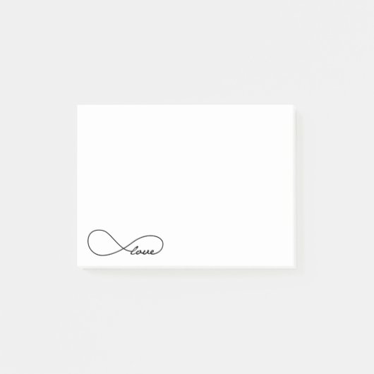 Black Love Infinity PostIt Notes (Voorkant)