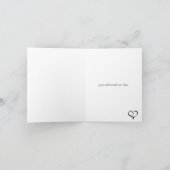 Black Love Infinity Wenskaart Kaart (Binnen)