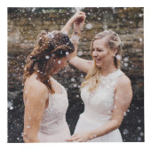 Black Love is Love Gold Confetti - Wedding Photos Kubus (Voorkant)