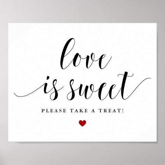Black Love is Sweet Alsjeblieft, neem een Treat We Poster (Voorkant)