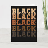 Black Love Joy Excellence Pride History African Gi Kaart (Voorkant)