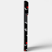 Black LOVE Modern Elegant Case-Mate iPhone Case (Achterkant / Rechts)