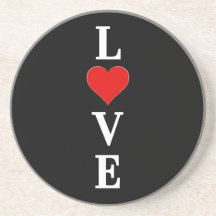 Black LOVE Modern Tredny Black en White